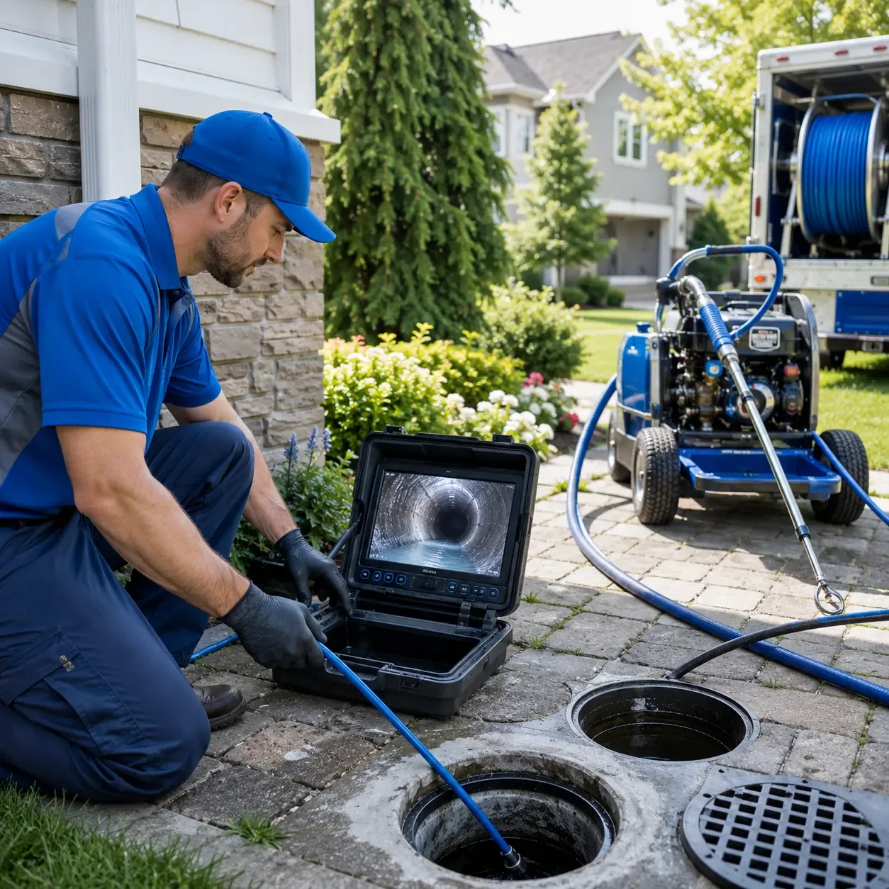 Outdoor drain cleaning professionals serving Aston, PA