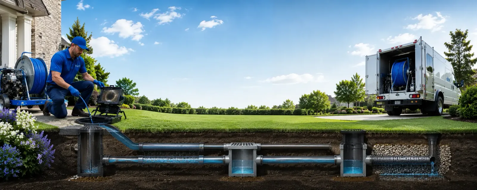 Outdoor drain cleaning information for Aston, PA